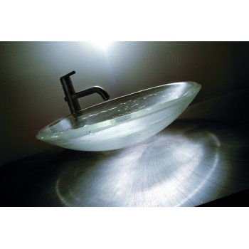 Fusion Glass Vessel Sinks - Clear Fusion